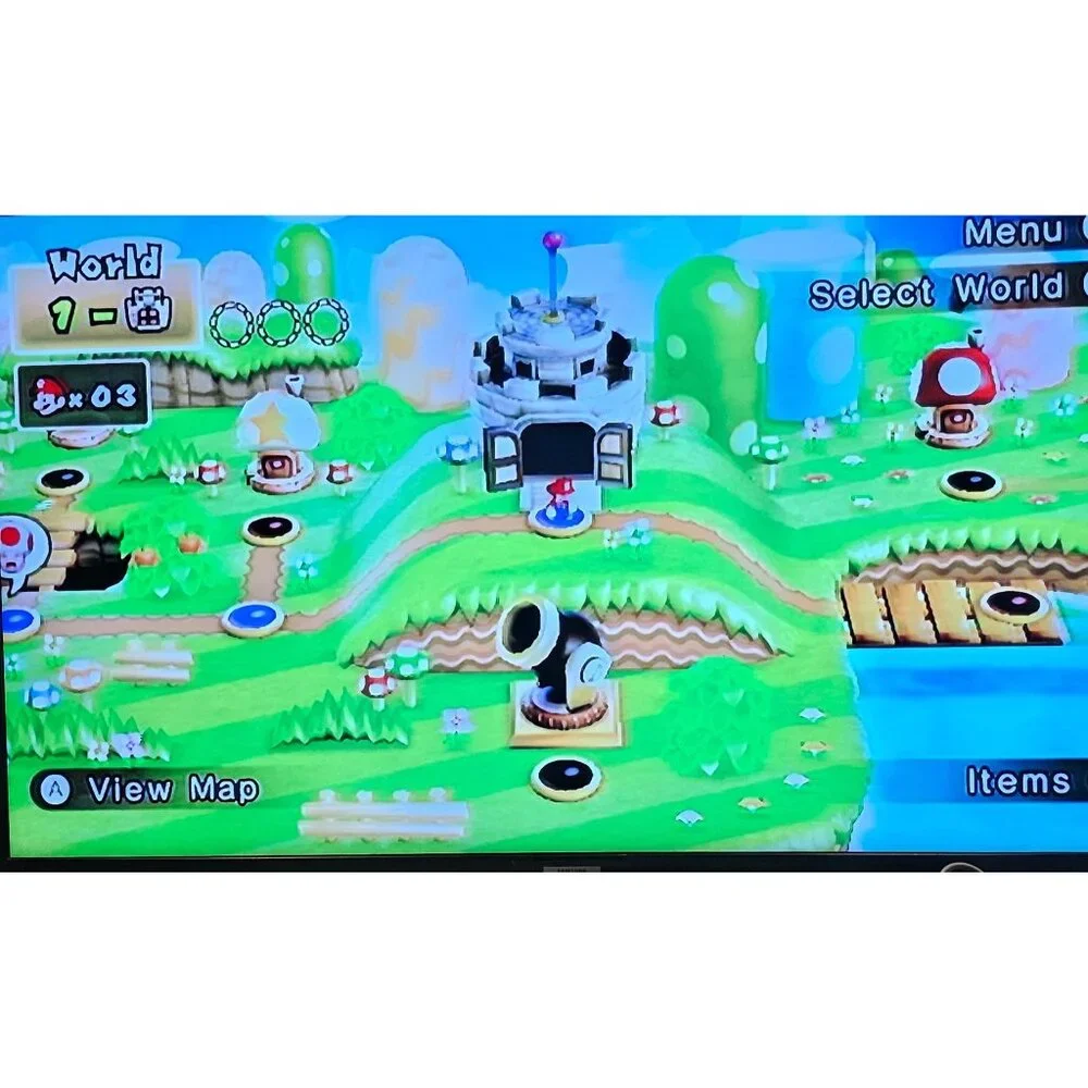 Nintendo Wii‎ RVL-001 Console and 3 Controllers, Tested - w 10 Games